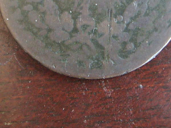 Mexico-State-Copper-San-Luis-Potosi-1/4r-Struck-Over-1863-1c